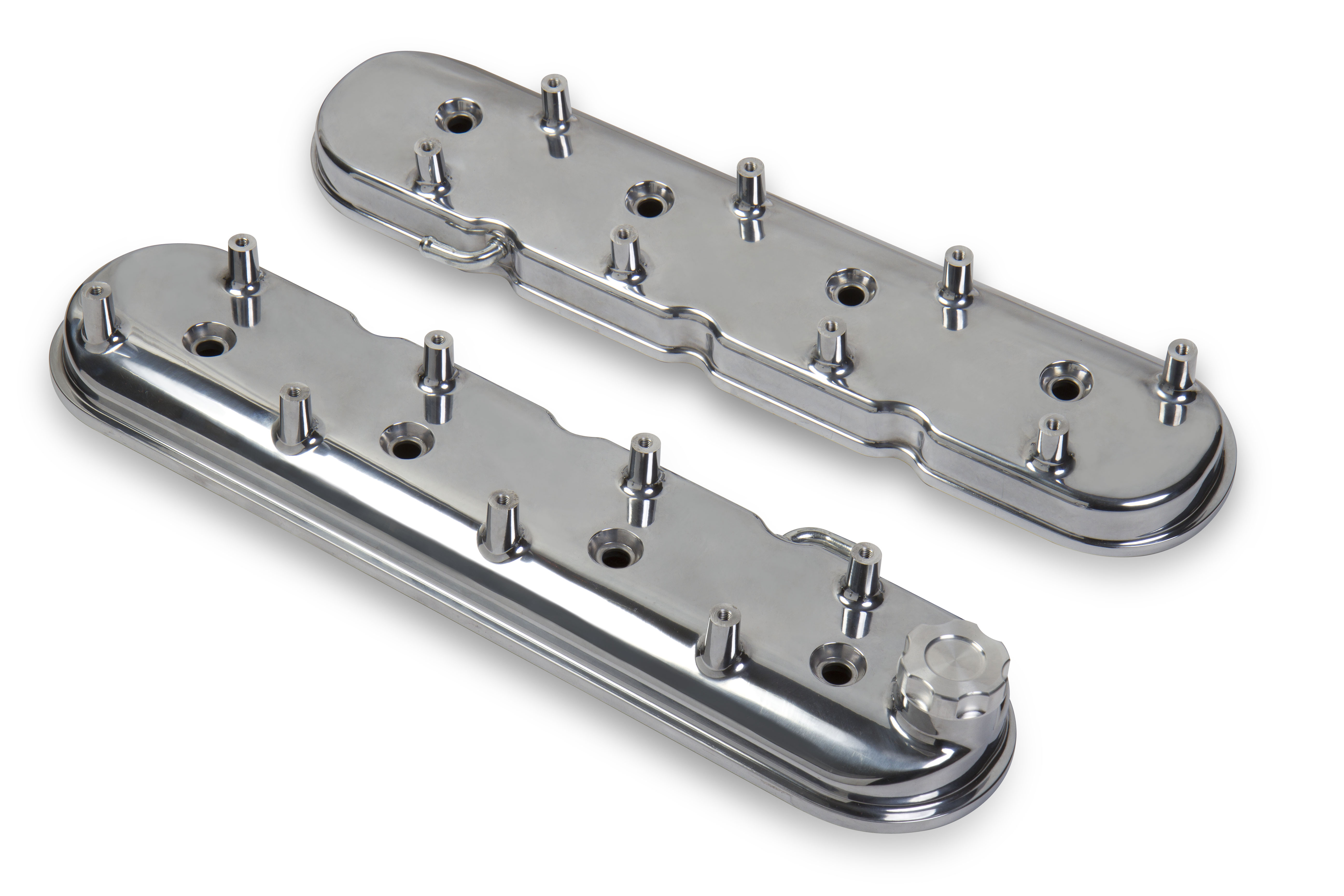 LS Series Holley Aluminum Valve Covers - Polished Finish