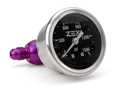 ZEX -4AN Liquid Filled Pressure Gauge Kit