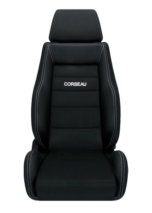 Corbeau GTS II Seats - Black Leather/Black Microsuede
