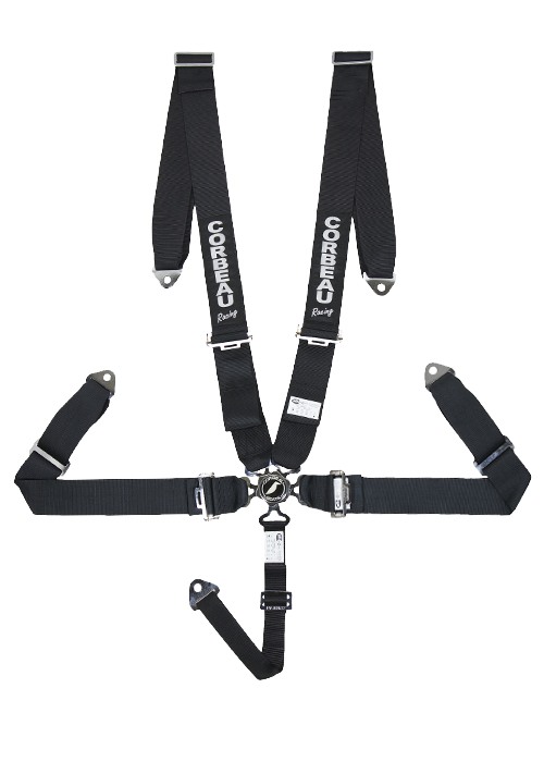 Corbeau 5-Point Camlock 3" Harness Belts - Black