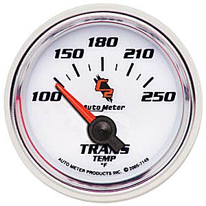 Auto Meter C2 Series 2 1/16" Short Sweep Transmission Temperature Gauge - 100-250 Degrees F