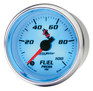 Auto Meter C2 Series Electric Fuel Pressure 0-100 PSI